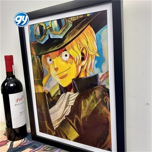 420 dessins anime affiche 3d lenticulaire Flip Picture Pokemoned Eevee dragons balle une pièce 3D lenticulaire film affiche Art mural - Product Image 3