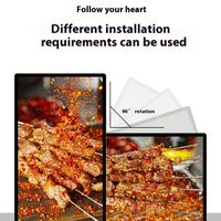 Pantalla LCD LED Ultrafina IP65 para Interiores/Exteriores, Montaje en Pared, Táctil de 10 Puntos, para Publicidad, Elevadores, Educación, Tiendas