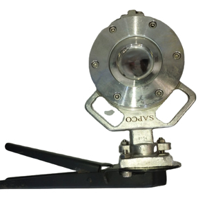 Válvula de Acero Fundido SAPCO, Tipo Manual, 250 mm, Disco de Acero Inoxidable, Asiento de Goma EPDM/Nitrilo/PTFE, 150 #   Air OEM - Product Image 1