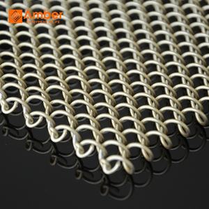 <span class=keywords><strong>Cortinas</strong></span> de Malla Metálica Decorativas <span class=keywords><strong>para</strong></span> Gabinetes de Pared, Duraderas y de Venta Caliente, en Acero Inoxidable, Cobre y Aluminio - Product Image 3