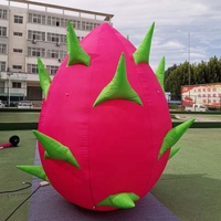 Modèles de fruits gonflables pour la décoration de foire agricole, Pitaya réaliste, ballon de fruits du dragon gonflable pour l'affichage