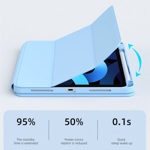 Étui en acrylique magnétique détachable à rotation 720° pour iPad Air 4 <span class=keywords><strong>5</strong></span> 10,9 pouces Pro 11 2020 2021 2022, housse en cuir avec support pour stylet - Product Image 4