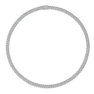 Collar de Cadena Cubana Miami de 8mm con Diamantes de Moissanita VVS, Joyería Fina de Plata Esterlina, Estilo Hip Hop Iced Out, Pasa Prueba de Diamante - Product Image 2