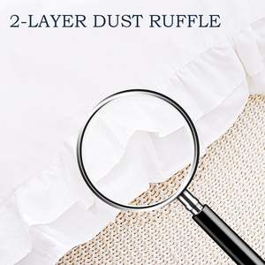 Fodera in <span class=keywords><strong>pizzo</strong></span> casale in Euro con volant <span class=keywords><strong>bianco</strong></span> cuscino in cotone Shabby Chic federe federe cuscino - Product Image 5