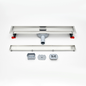 SANIPRO 304 Stainless Steel Tile Insert Hidden <strong>Shower</strong> Drain Bathroom Linear Long Floor Drains with 360 Degree Rotation <strong>Outlet</strong> - Product Image 4