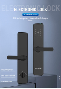 Cerradura Inteligente para Puerta con Huella Dactilar NFC, Precio de Fábrica en China, Cerraduras Digitales para Puerta de Aluminio con Aplicación Tuya TTLock, KX1 NFC Inteligente - Product Image 6