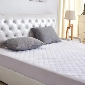 Couvre-matelas de protection pour matelas en bambou matelassé, tissu éponge Polyester, imperméable, renforcé