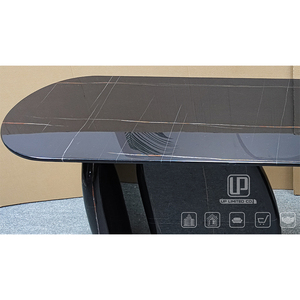 Latest 2025 Luxury <b>Black</b> and White <b>Console</b> <b>Table</b> Oval <b>Console</b> <b>Tables</b> for Living Room Modern 01 <b>Console</b> <b>Table</b> <b>Black</b> - Product Image 5