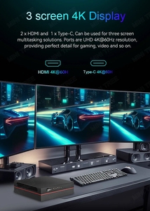 MiniTree PC de jeu puissant 11e 12e Intel Core i9 12900H <span class=keywords><strong>i7</strong></span> 12650H GTX1060 4G DDR4 NVMe SSD prise en charge 4K 2 * HD WIFI6 Win11 Linux - Product Image 5