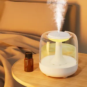 APEC 2023 Cool Mist Air Humidifier Cute Aroma Diffuser With LED Light Cold Mist Plants Purifier Humidifier Room Freshener