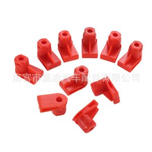 Winning Journey Boucle en plastique rouge 1,2 cm x 2 cm pour fixation de spoiler arrière de voiture Opel Vauxhall - Product Image 2