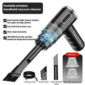 <span class=keywords><strong>Aspirateur</strong></span> à main <span class=keywords><strong>sans</strong></span> <span class=keywords><strong>fil</strong></span> 78W haute puissance, <span class=keywords><strong>aspirateur</strong></span> portable rechargeable pour le nettoyage de la maison, du bureau et de la voiture - Product Image 1