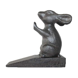 Butée <span class=keywords><strong>de</strong></span> <span class=keywords><strong>porte</strong></span> décorative en fonte en forme <span class=keywords><strong>de</strong></span> souris mignonne - Product Image 1
