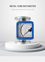 Nitrogen Oxygen Rotameter Variable Area Flow Meter Metal Tube Rotameter