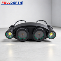 Caméra binoculaire sous-marine FULLDEPTH 100m avec vision stéréo 3040*1520, double éclairage LED, sans pilote UVC pour ROV AUV