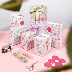 Wholesale <b>Christmas</b> Birthday Hot Stamping Tissue 43*300cm Gift Luxury Custom Packaging <b>Wrapping</b> <b>Paper</b> <b>Roll</b> - Product Image 2