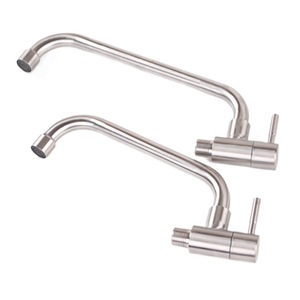 Bolinsi <b>Wall</b>-mounted Kitchen Single Handle Faucet 304 Stainless Steel 360 Degree Rotate For Sink Basin <b>Mop</b> Sink - Product Image 3
