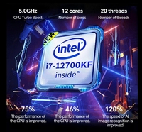 Ordinateur de bureau de jeu PC Offre Spéciale Core I5 I7 32 go 3600mhz mémoire RVB 1 to ordinateur de bureau