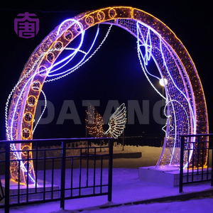 Outdoor LED Archway <b>Light</b> Waterproof Motif Decoration Christmas Tunnel Plaza Mall Walk Through Event Gate - Product Image 5