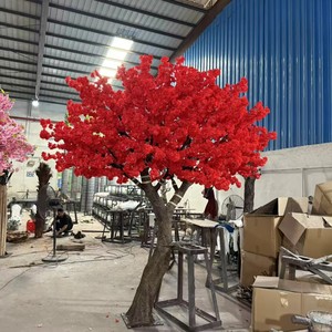 Albero di Acero Rosso Artificiale Grande Personalizzato per Decorazioni di Ristoranti, Hotel e Matrimoni, Albero di Acero Canadese Finto per Interni ed Esterni - Product Image 6