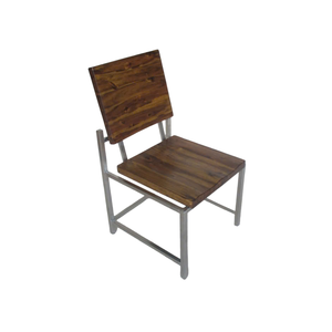 Muebles comerciales Taburete de madera Antiguo Madera maciza San Sebastián Sillas tradicionales de color marrón oscuro para comedor - Product Image 1