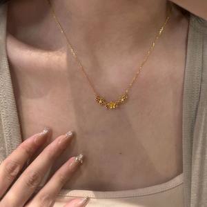 Collier en argent pur S925 avec diamant étincelant en forme de gourde, élégant, artistique, style chinois, nouveau collier à perles à la mode - Product Image 4