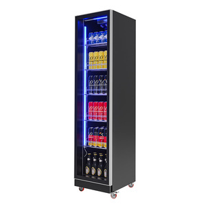 Fashion bar Color Light <strong>Hinged</strong> Glass Door Commercial Beer <strong>Fridge</strong> - Product Image 1