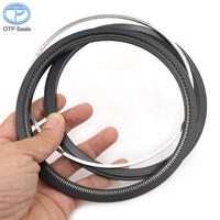 Sello Combinado con Resorte en V, Relleno de Carbono, PTFE, Carcasa de Acero Inoxidable, Anillo de Sellado Compacto de Baja Fricción, Hidráulico