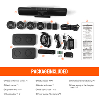 Konferans Sistemi Mikrofonu, 4K USB Video Kamerası, 1080p HD Web Kamerası, Dahili Mikrofonlu, Görüntülü Arama, Ofis Eğitimi için