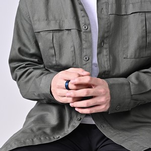 Frosted Titanium Steel <b>Ring</b> Geometric Pattern Unisex Fashion Jewelry Gift Index Finger Band K-R454 - Product Image 3