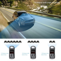 Caméra embarquée de voiture DVR avec écran IPS de 4,0 pouces, 3 objectifs, enregistrement double 4K, Full HD 1080P, rotation, mini, cachée, avant et de stationnement, 2 modes d'installation
