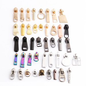 Tirettes de fermeture éclair métalliques Ruihefeng, taille 3 5, semi-automatiques, personnalisées pour vêtements, sacs et valises - Product Image 3