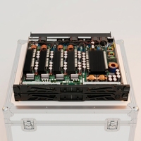 Amplificateur de puissance professionnel de classe D, 1U, 4 canaux, 8 ohms, 4x1300W, équipement audio pour subwoofer, sonorisation pour DJ en extérieur