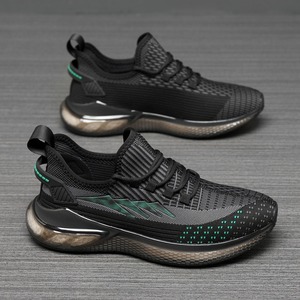 Chaussures décontractées tendance pour hommes, respirantes, sportives, à absorption des chocs, chaussures de running pour hommes, en tissu Flyknit. - Product Image 2