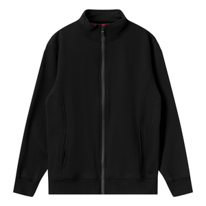 制造商批发高品质男女通用运动衫定制徽标纯白色纯色珠饰拉链环保 - Product Image 4