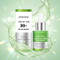 Sérum Visage Coréen Éclaircissant à l'Acide Azélaïque et à l'Acide Hyaluronique, Apaisant Doux pour les Rougeurs Cutanées, Produits de Beauté
