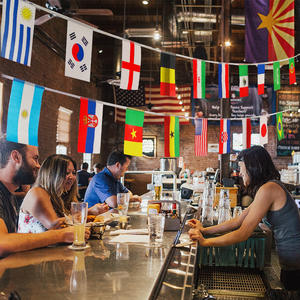 Banderas Nacionales Promocionales Más Vendidas con Impresión Personalizada al por Mayor de Fábrica, Rojo, Blanco y Azul - Product Image 2