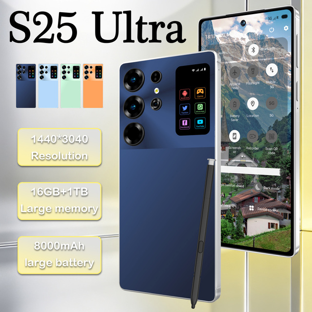 Factory Price S25 Ultra 5G Android Smartphone 16GB RAM 1TB Storage Global Network for Wholesale Supplier