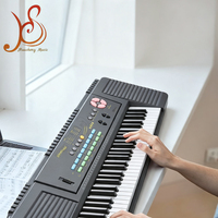 Piano Electrónico HUASHENG de 37 Teclas, Plástico, con Altavoz Integrado, 8 Timbres, 8 Ritmos, 4 Percusiones, Control de Volumen y Tempo