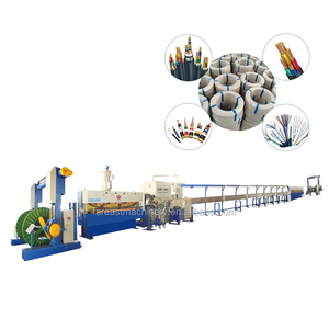 Ligne de production d'extrusion de câble d'alimentation <span class=keywords><strong>80</strong></span> + 45/extrudeuse de fil électrique/isolation et gainage de câble d'alimentation XLPE LSZH PVC - Product Image 1