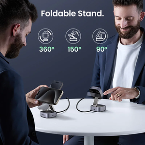 Ugreen 25W Từ Có Thể Gập Lại Sạc Không Dây Mini Xách Tay 2 Trong 1 Nhanh Chóng Sạc Đứng Điện Thoại Di Động Tai Nghe Sạc Không Dây - Product Image 6