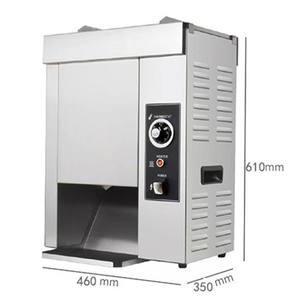 เครื่องปิ้งขนมปังแบบสแตนเลสเครื่องทำแฮมเบอร์เกอร์สองชั้น - Product Image 6