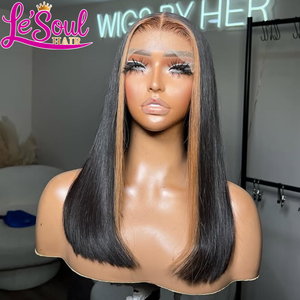 Perruques brutes alignées aux cuticules, cheveux vietnamiens bruts, lisses comme des baguettes, blondes, perruque en dentelle HD, cheveux humains, perruques frontales en dentelle HD 13x6, cheveux humains - Product Image 2