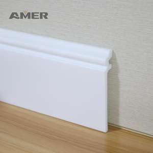 AMER fabbrica all'ingrosso pavimenti ad alta schiumatura & <span class=keywords><strong>Pvc</strong></span> PS accessori da parete battiscopa - Product Image 2