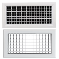 Rejilla de salida de aire de una sola capa de aleación de aluminio Lishine para aire acondicionado central, modelo Wfkt