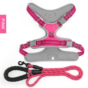 Harness Dogs Custom Logo Designer Reflective Waterproof Small Large No Pull Luxury Pet Vest Dog Harness And Leash Set