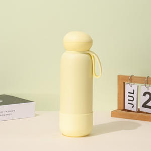 Bouteille d'eau isotherme en acier inoxydable 304 à double paroi sans BPA, personnalisée, pour la randonnée et la salle de sport, 16 oz, 25 oz, anti-fuite, avec poignée en silicone - Product Image 5