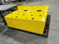 Feuilles de PP jaunes Bestpay Factory OEM ODM, super antidérapantes, respectueuses de l'environnement, épaisseur 3-30 mm, densité 0,92, découpe sur mesure