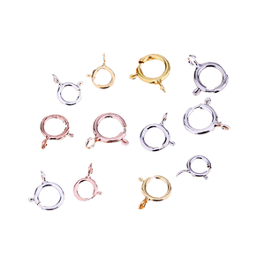 Fermoirs à ressort en acier inoxydable 316 plaqués or 18 carats, connecteurs de bijoux pour colliers et bracelets DIY - Product Image 4