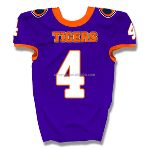 Maillot de football américain personnalisé en sergé, maillot de football américain bleu, tenue de football américain - Product Image 3